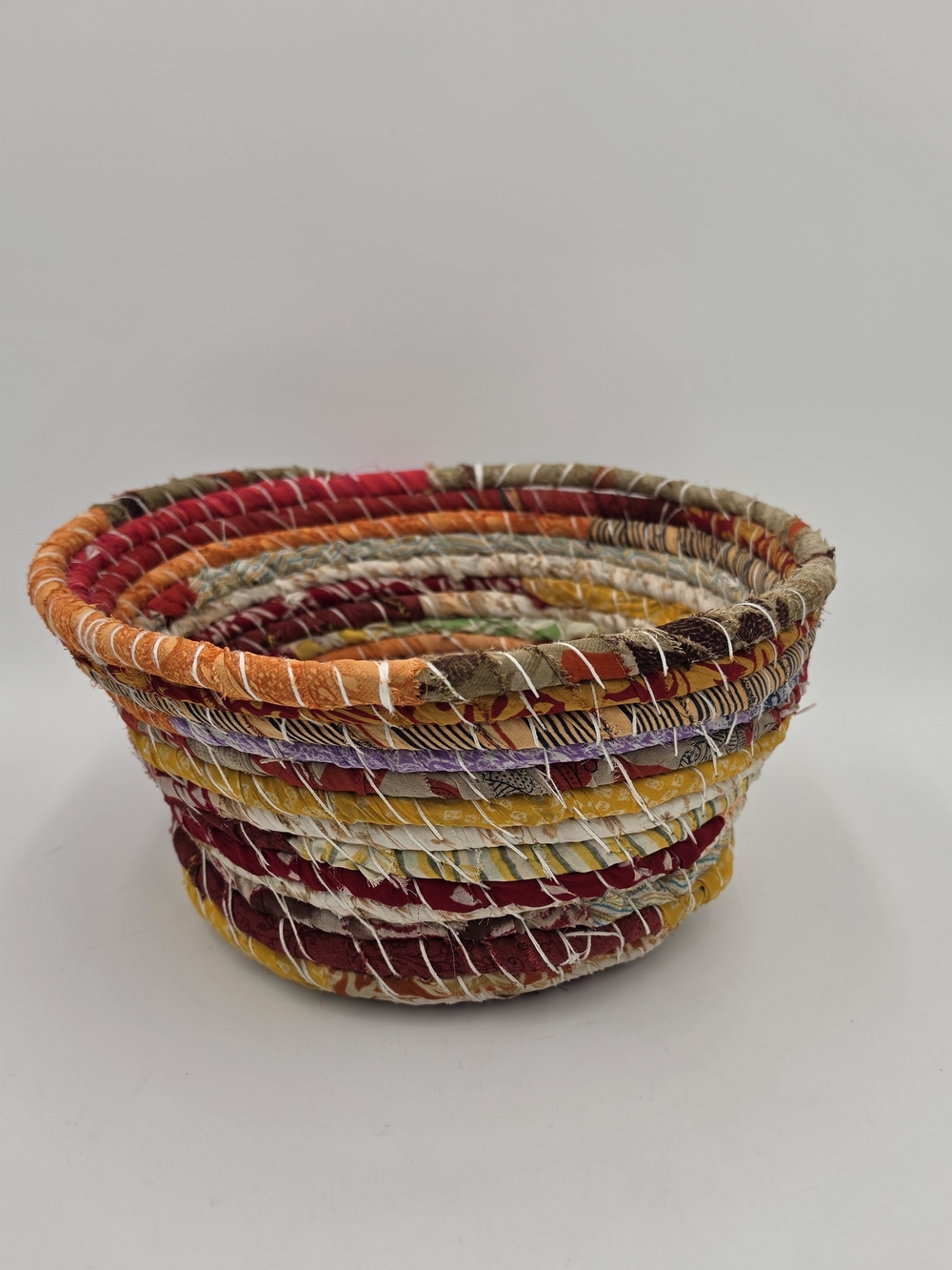 Hand-coiled basket